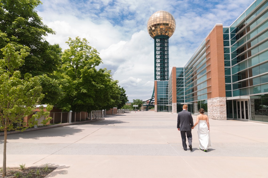 Sunsphere Downtown Knoxville wedding photos by Knoxville wedding photographers