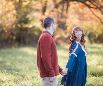 Cheyenne and Tyler - Fall Smoky Mountain Engagement Photos