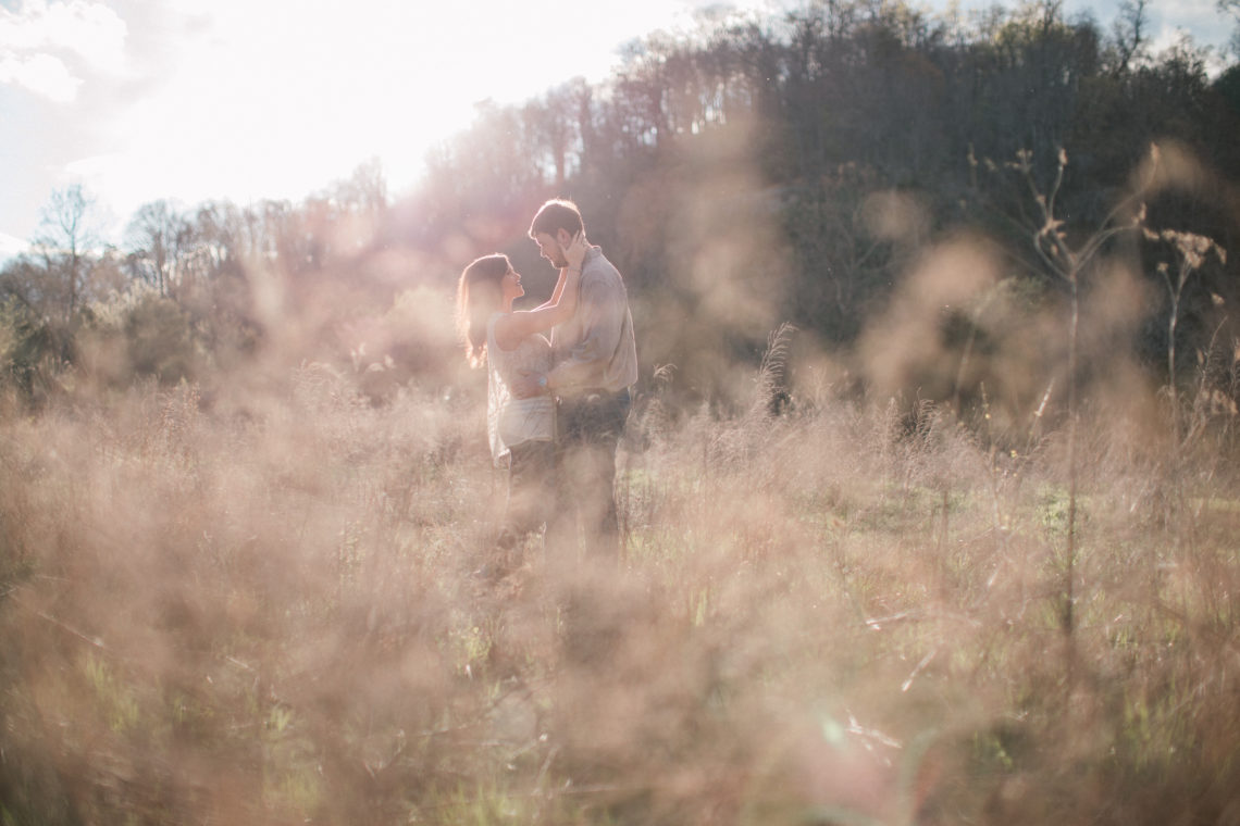 Spring engagement photos in Knoxville, TN at Ijams by Knoxville wedding photographer 2 Hodges Photography