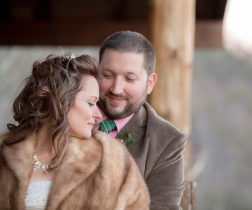 Ben and Jen - Wintry Christmas Smoky Mountain Wedding